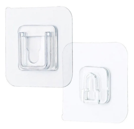 Pack 10 Ganchos De Pared Adhesivos De Doble Cara (20 Piezas)